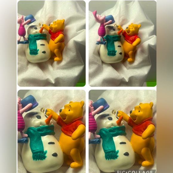 BNIB Vintage 1998 Hallmark Keepsake Ornament Winnie the Pooh Building a Snowman - Picture 14 of 16